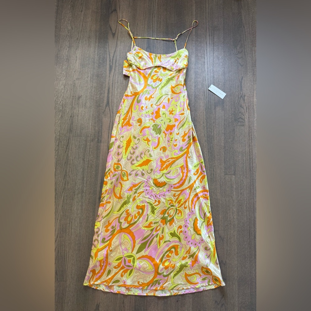 NEW Thirty Thirty Bright Floral Maxi Dress-Size Large